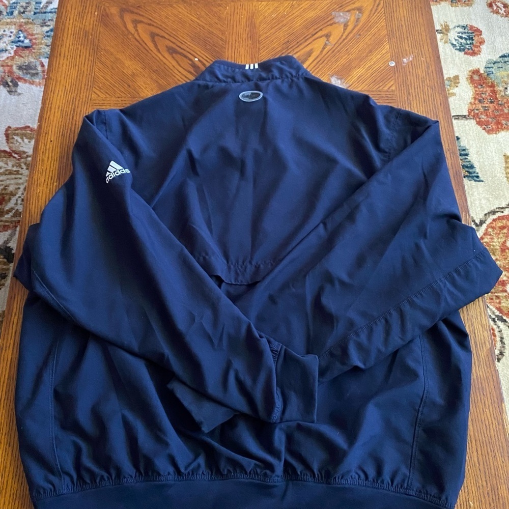 Adidas Navy Blue Pull Over Jacket - Picture 9 of 10